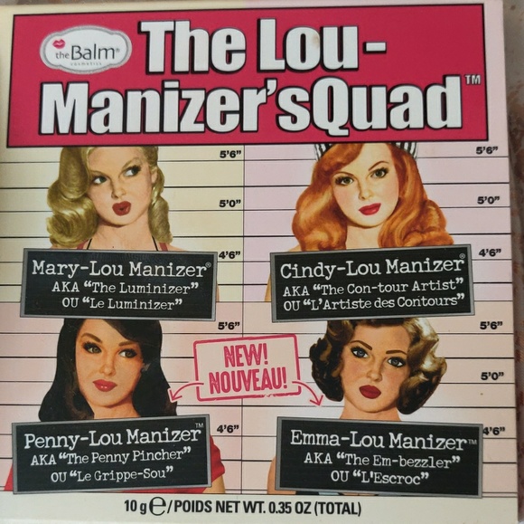 The Balm's Lou-manizer's sQuad Highlighter pallett - Picture 1 of 2